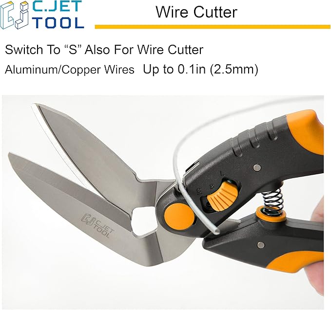 10" Heavy Duty Scissors - Carpet Cutter, Industrial Multipurpose Tool for Cardboard, Leather, Pruning, Gardening - Professional Soft Grip Stainless Steel (Orange)