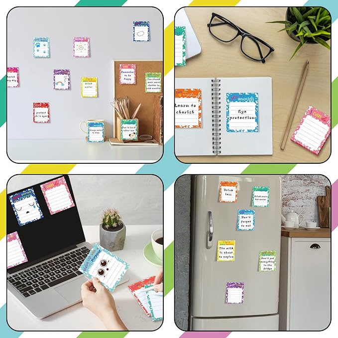 Yinder 24 Pcs Inspirational Sticky Notes Christmas Appreciation Sticky Notes Motivational Funny Memo Pads Positive Note 3 x 4 Medical Assistant Gift for Women Office(Colorful,Inspirational)